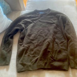 oversized forest green sweater